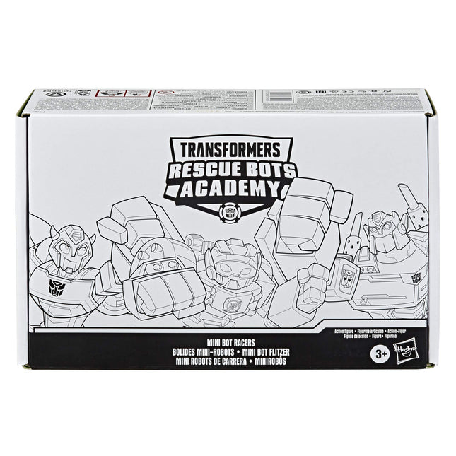 TRANSFORMERS Playskool Heroes Rescue Bots Academy Mini Bot Racers Pack de 5 jouets convertibles de 5 cm, véhicules à collectionner (Exclusivité Amazon)