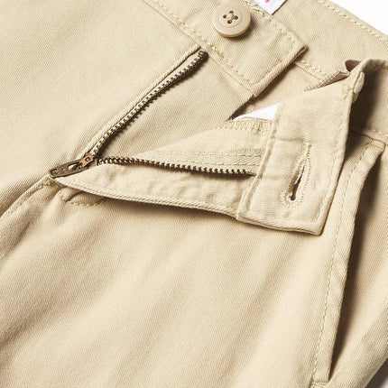 The Children's Place Pantalon Chino Coupe Bottes Uniforme Fille Slim, Lot de 2, Sandy, 16S