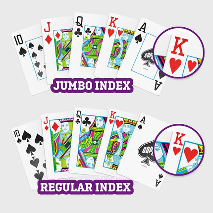 Copag Bridge Size Regular Index 1546 Playing Cards (Black Gold Setup)
