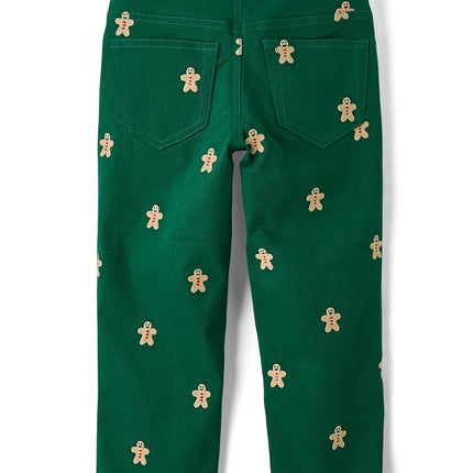 Gymboree Boys' and Toddler Corduroy Pull on Pants, Green Gingerbread, 3T