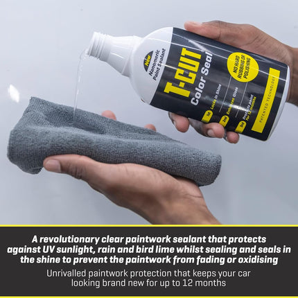 T-Cut 365 Paintwork Perfection Car Polish & Restorer Fast Seal Kit, Sheer Silver, 500ml