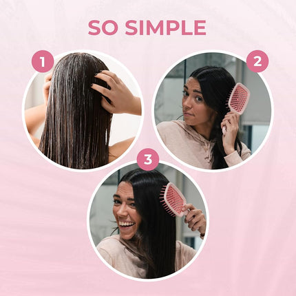 FHI HEAT UNbrush and UNbrush MINI Wet & Dry Vented Detangling Hair Brush, Peony Light Pink