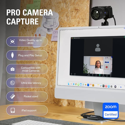 Elgato Cam Link 4K Capture Card for DSLR, Camcorder, Action Cam