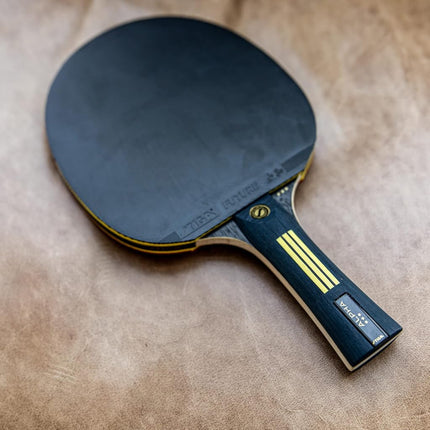STIGA Alpha Ping Pong Paddle – 5-ply Extra Light Blade – 2mm Premium Sponge – Flared Handle for Masterful Grip – Performance Table Tennis Racket for Competitive Play