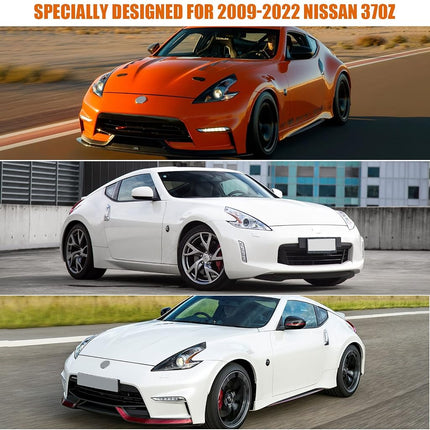 Waterproof Car Covers Replace for 2009-2023 Nissan 370Z, 6 Layers Custom-Fit Outdoor All Weather Car Covers with Zipper Door & Windproof Bands for Snow Rain Dust Hail Protection