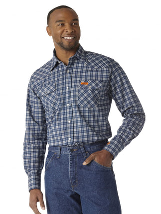 Wrangler Men's Flame Resistant Western Two Pocket 