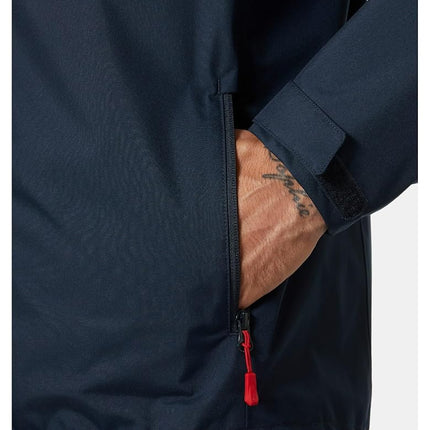 Helly Hansen Men's Crew Midlayer Jacket 2, Navy, L