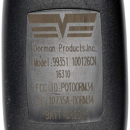Dorman 99351 Keyless Entry Transmitter for Select Mazda Models, Black