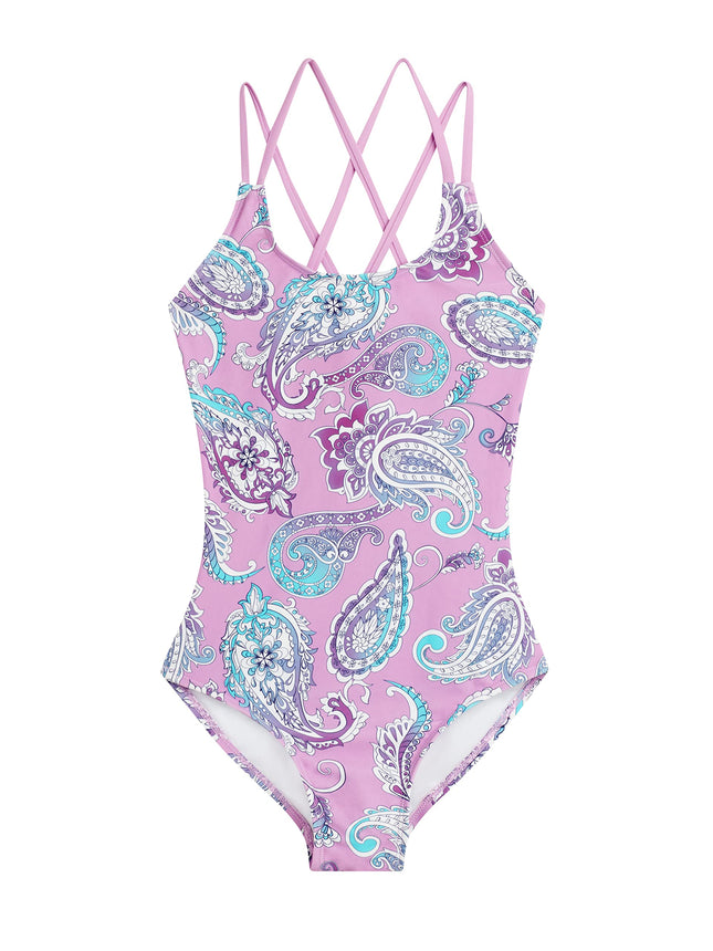 Kanu Surf Girls' Reese UPF 50 Beach Sport Criss-Cr