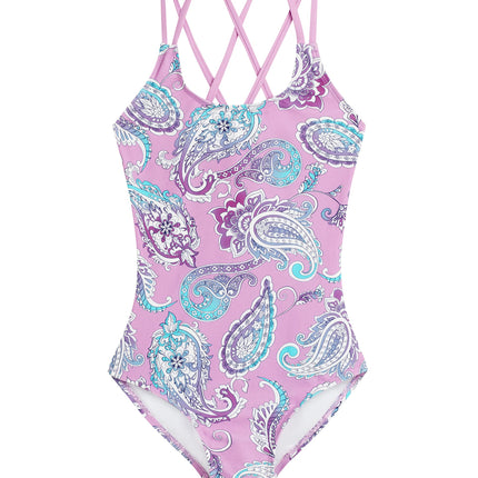 Kanu Surf Girls' Reese UPF 50 Beach Sport Criss-Cr