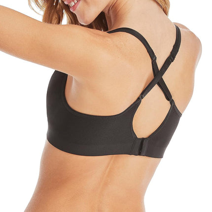 Hanes Women's Comfort Evolution Lace Wirefree Bra, Black, L