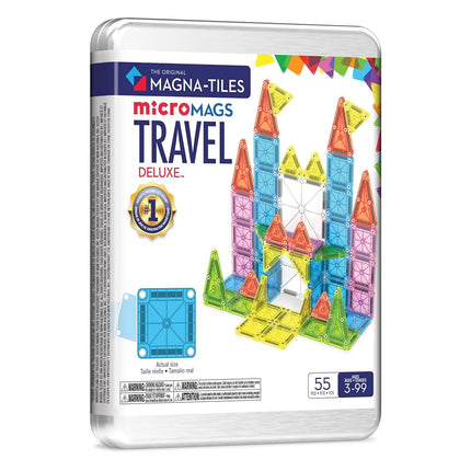 MAGNA-TILES microMAGS Travel Set Deluxe 55-Piece M