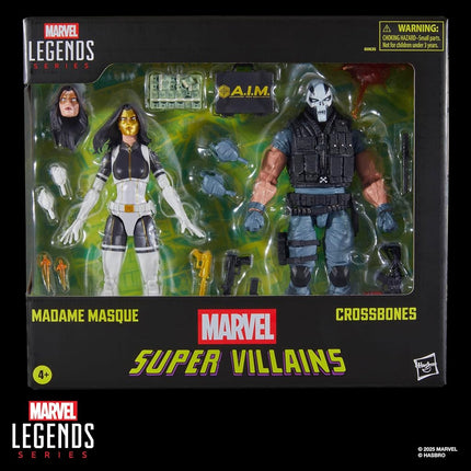 Marvel Legends Series Madame Masque and Crossbones Action Figures, Gold, Black, Red