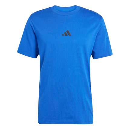 Adidas Mens Essentials Single Jersey 3-Stripes T-Shirt, Team Royal Blue/Black, XX-S