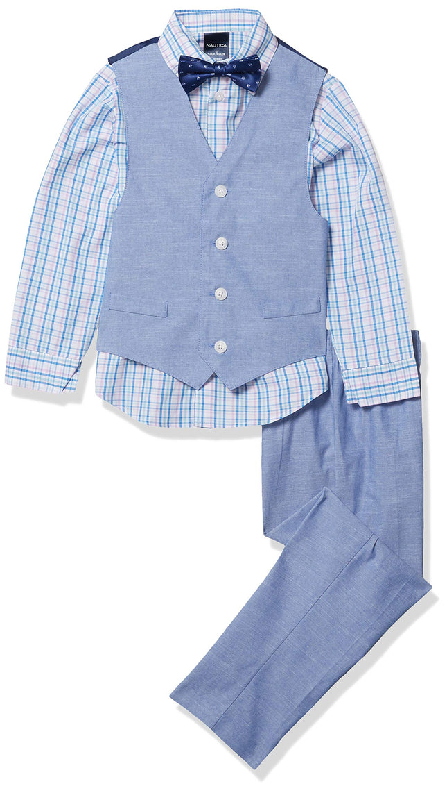 Nautica Boys' Little 4-Piece Set with Dress Shirt,