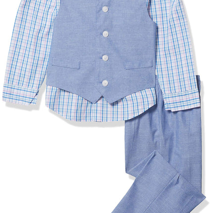 Nautica Boys' 4-Piece Vest Set with Dress Shirt, B