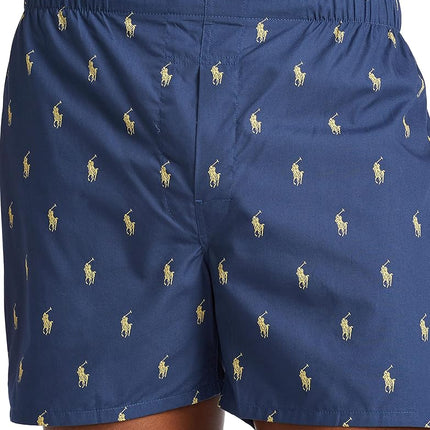 Polo Ralph Lauren Classic Fit Woven Cotton Boxers 3-Pack