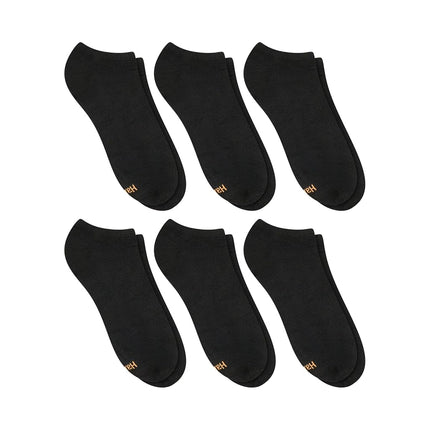 Hanes Womens Cool Comfort Sport 6-Pack No Show Socks, 5-9, Black Assortment