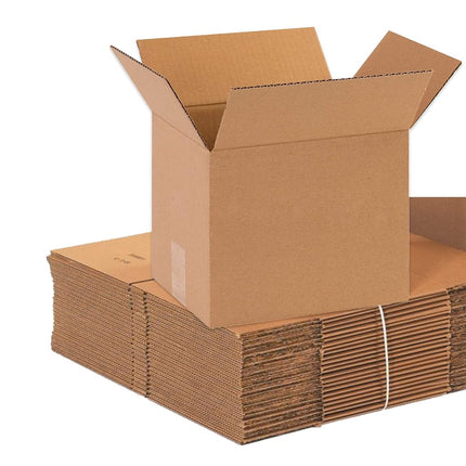 Cajas de cartón corrugado, 10 x 8 x 8", kraft