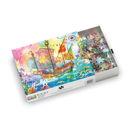 Buffalo Games - Silver Select - Aimee Stewart - Crystal Dreamship Harbor - Rompecabezas de 1000 Piezas para Adultos - Rompecabezas Desafiante Perfecto para Noches de Juegos