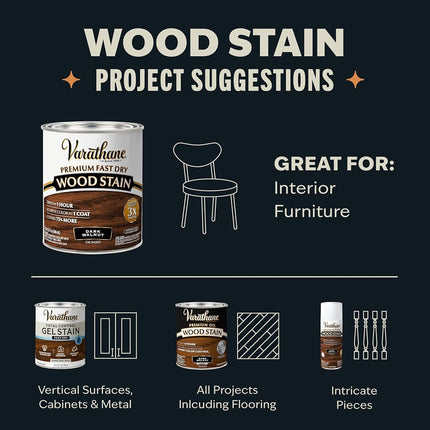 Varathane Premium Fast Dry Wood Stain, Half Pint, Early American