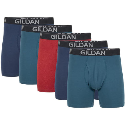 Gildan Men's Cotton Stretch Boxer Brief, Multipack