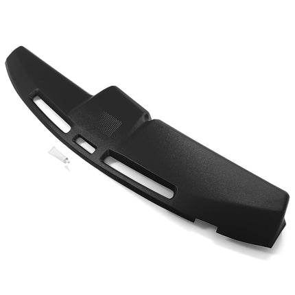 Cubierta de salpicadero HECASA compatible con Ford F-100 F-150 F-250 F-350 Bronco de 1980-1986, reemplazo para número de pieza 12-108-BLK, cubierta de salpicadero de plástico ABS pintado de negro