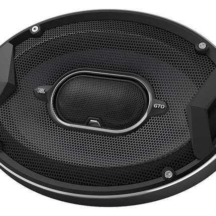 JBL GTO 938 Altavoces coaxiales de 3 vías para coche (6 x 22,9 CM (9 pulgadas) 300 vatios, 94 dB) Par, Negro