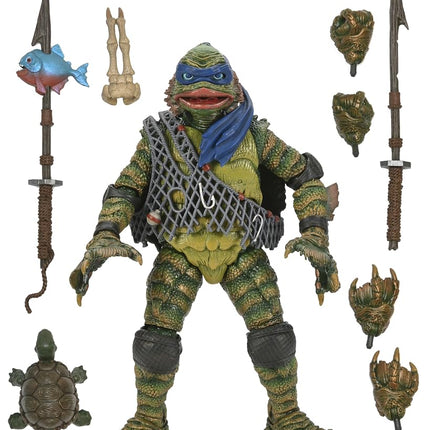 Neca - TMNT x Universal Monsters - Leonardo As The Creature 7 Inch Action Figure