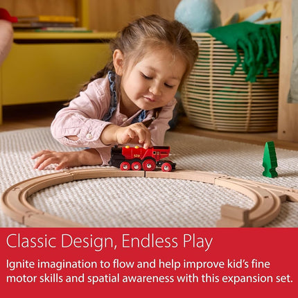 BRIO World Intermediate Expansion Pack Wooden Railway Track – Train Track Extension Pieces & Switch Tracks Add-On, Compatible with BRIO World Trains, Sets & Accessories, Kids 3 Years and Up