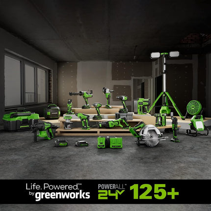 Greenworks 24V 4.0Ah (High Capacity) Lithium-Ion Battery with Dual USB C Ports, Portable Power Bank (Genuine Greenworks Battery/ 150+ Compatible Tools)