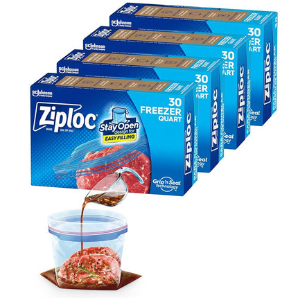 Ziploc Freezer Bags, 120Count