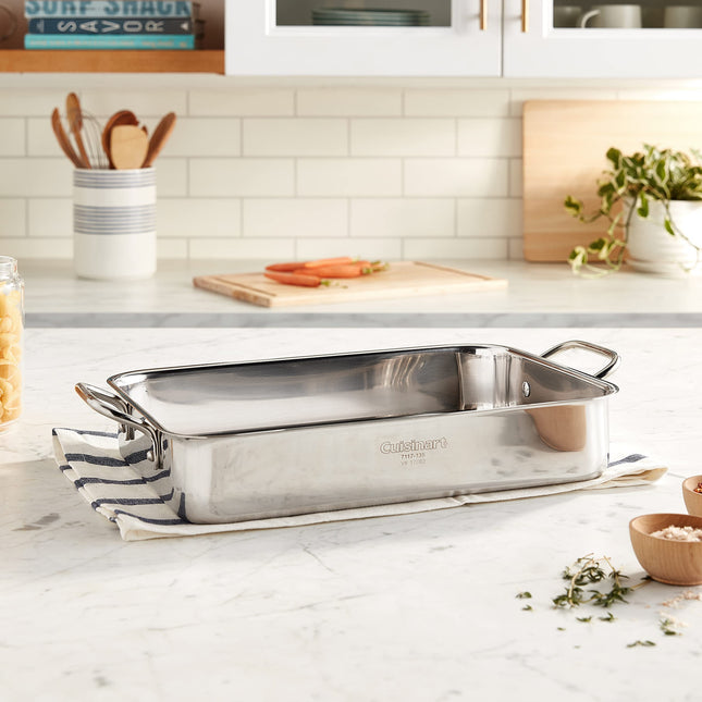 Cuisinart 7117-135 Chef's Classic Acero Inoxidable Fuente para Lasagna de 13-1/2 Pulgadas