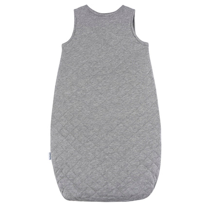 Gerber Unisex Baby Quilted Wearable Blanket, Grey Heather, 0-6 Months