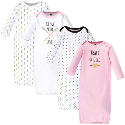 Gigoteuses en coton pour bébés filles Hudson Baby, Cœur, 0-6 Mois