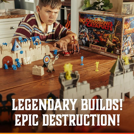 Restoration Games Crossbows & Catapults Fortress War - Strategy Tabletop Game - for 2 Players and Ages 10+