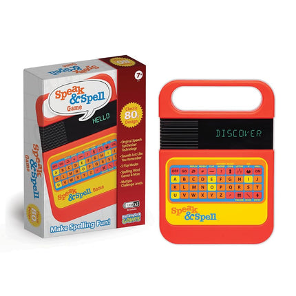 Playmonster Speak & Spell Electronic Game - Educational Toy Learning Toy Spelling Games Spelling Games 80s Retro Hand Games Autism Activity for