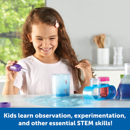 Learning Resources Primary Science Lab Set Pink,22 Pieces, Ages 3+, Science Kits for Kids, Experiments for Kids, stem Toys for Kids, Sensory Tube, STEM Toys