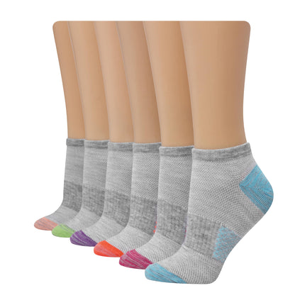 Hanes Women's Lightweight Breathable No Show Socks