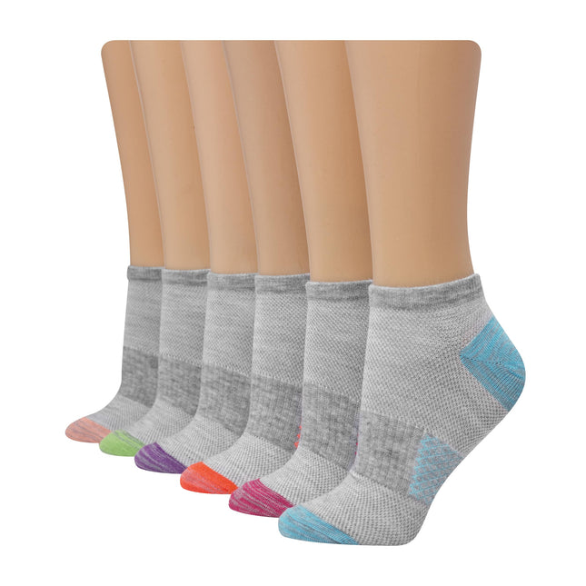 Hanes Women's Lightweight Breathable No Show Socks