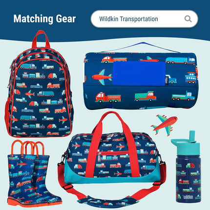 Wildkin Kids ECO rPET Insulated Lunch Box – Keeps Food Hot or Cold, Easy-Clean Lining, Mesh Pockets & BPA-Free – Boys & Girls, Ideal for School, Travel & Daycare – Transportation