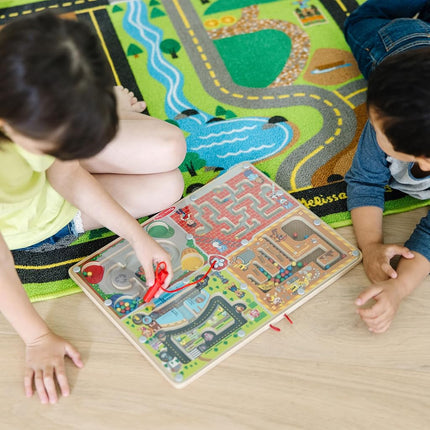 Melissa & Doug Paw Patrol 2 Wooden Magnetic Wand Maze Board