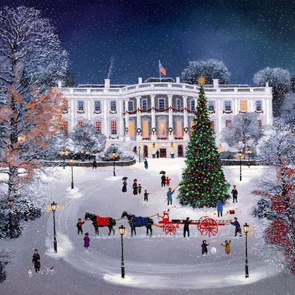 Buffalo Games - Michel Delacroix - The White House in The Snow - 1000 Piece Jigsaw Puzzle for Adults Challenging Puzzle Perfect for Game Nights - Finished Puzzle Size is 26.75 x 19.75