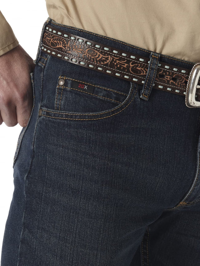 Wrangler Men's 20X 02 Competition Slim Fit Jean, Root Beer, 32W / 30L