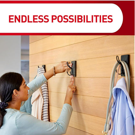 Command X-Large Satin Nickel Triple Hook, 1 Hook, 3 Strips, Damage Free Hanging Wall Hooks with Adhesive Strips, No Tools Wall Hooks for Hanging Decorations in Living Spaces