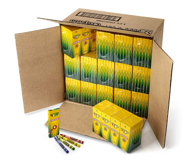 CRAYOLA 4ct. Crayon Tuck Box (360 packs of 4 Crayo