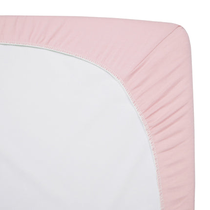 American Baby Company 3 Pack Fitted Crib Sheets 28" x 52", Soft Breathable Neutral 100% Cotton Jersey Sheet, Pink, for Boys and Girls, Fits Crib and Toddler Bed mattresses