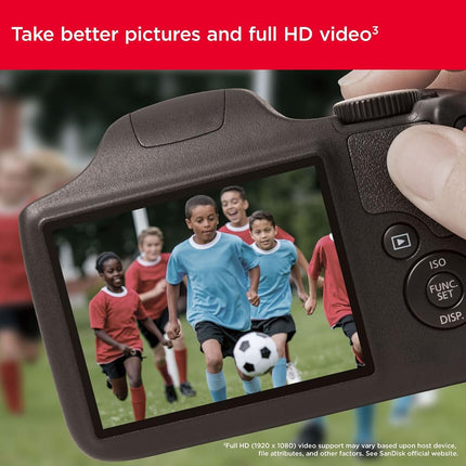 SanDisk 256GB Ultra SDXC Card, SD Card, Memory Card With Up To 150 MB/s Read Speeds, For Entry Level And Mid-range Compact Camera's, Full HD Video, UHS-I, Class 10, U1
