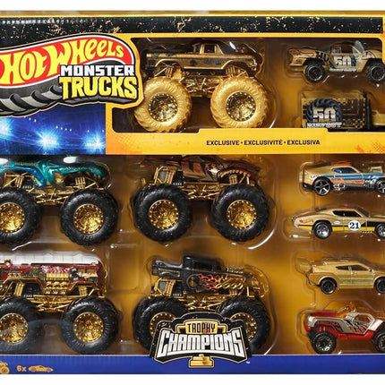 Hot Wheels Monster Trucks Trophy Champions Collect