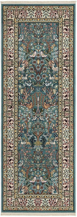 Unique Loom Narenj Collection Area Rug - Bristol (2' 7" x 7' Runner, Blue/Beige)